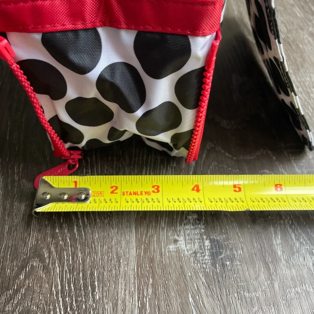 Thirty-One Perfect Pet Wristlet, Expandable, Black Spotty